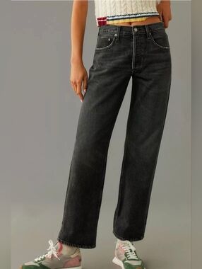 AGOLDE Fran Low-Slung Easy Straight-Leg Jeans Size 31